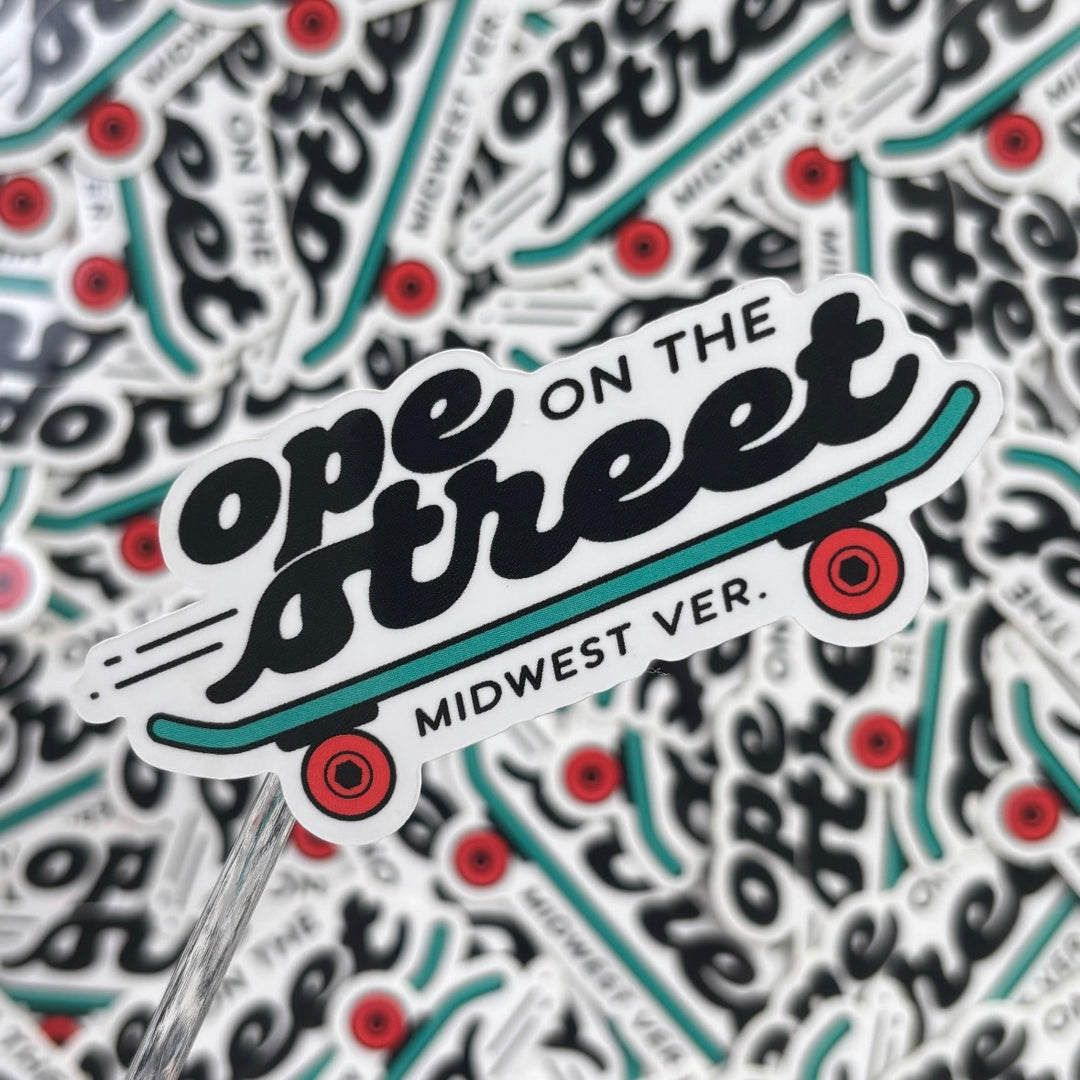 Ope! On The Street Skateboard Sticker (Midwest Ver.)