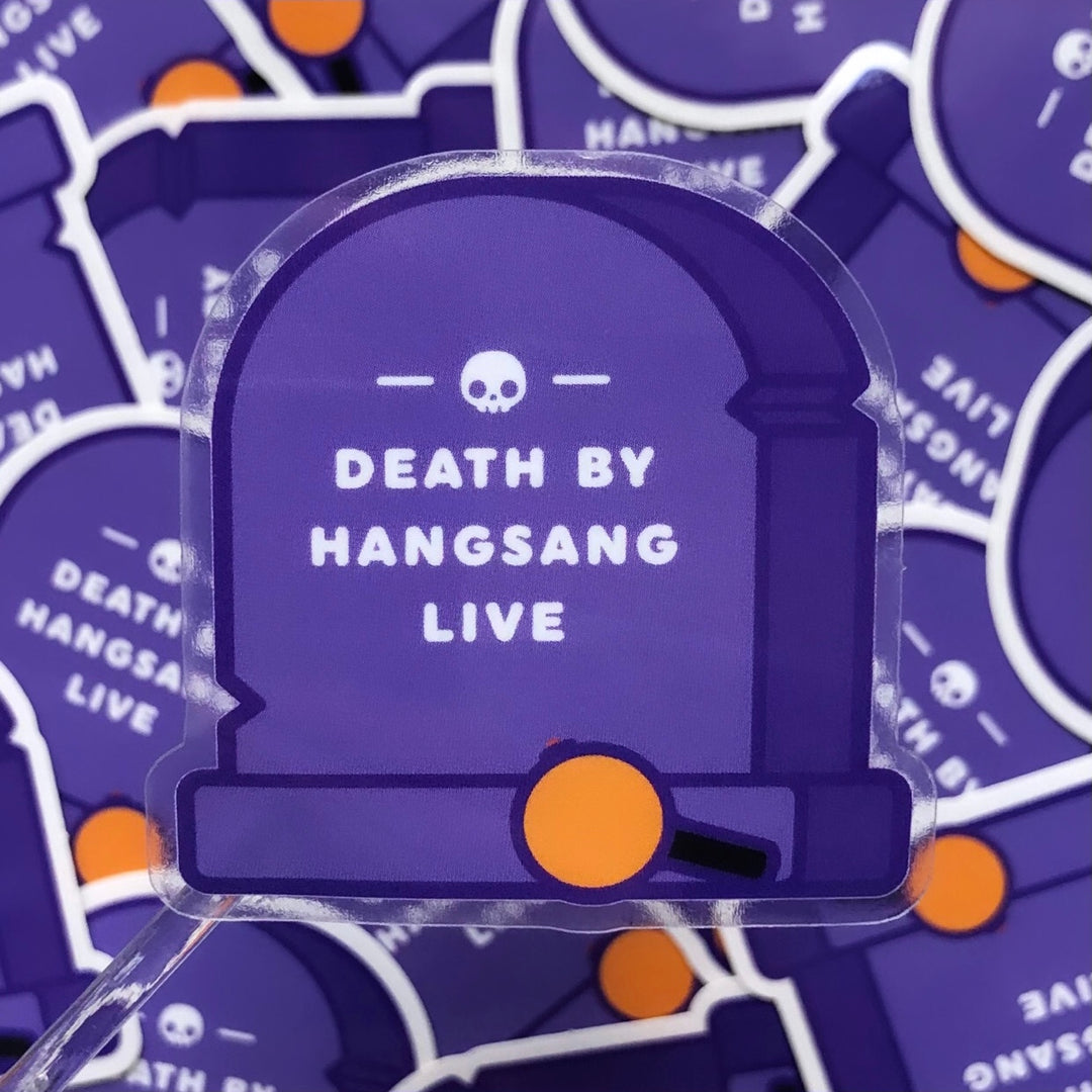 Death by Hangsang Tombstone Sticker