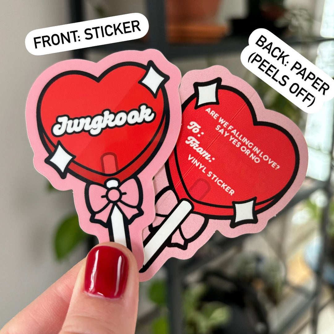 Heart Lollipop Stickers