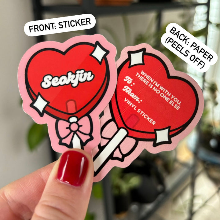 Heart Lollipop Stickers