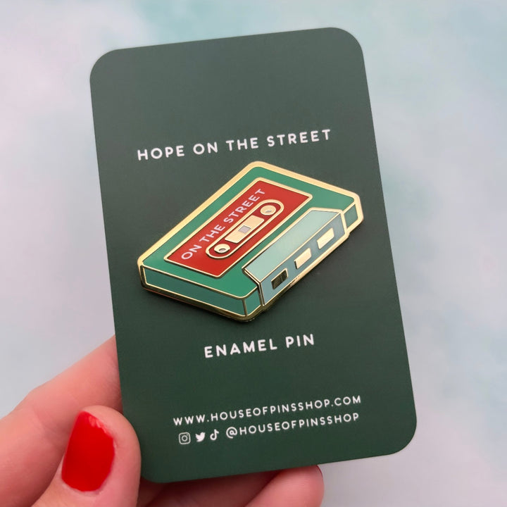 Hope On The Street Cassette Pin