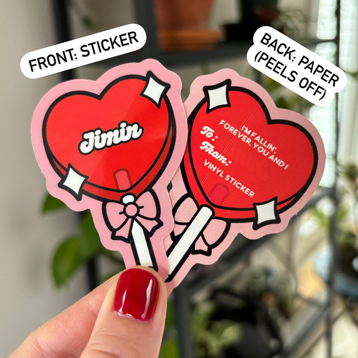 Heart Lollipop Stickers