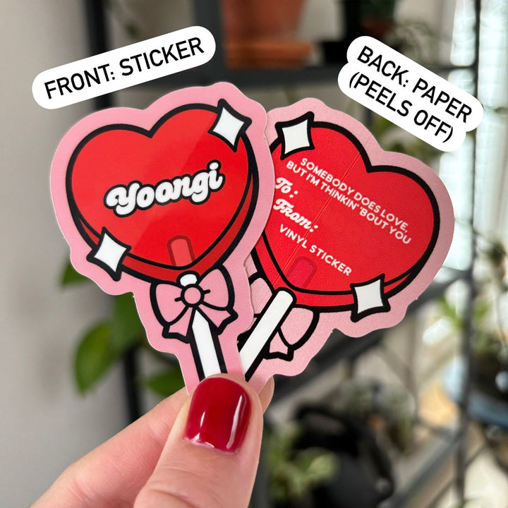 Heart Lollipop Stickers