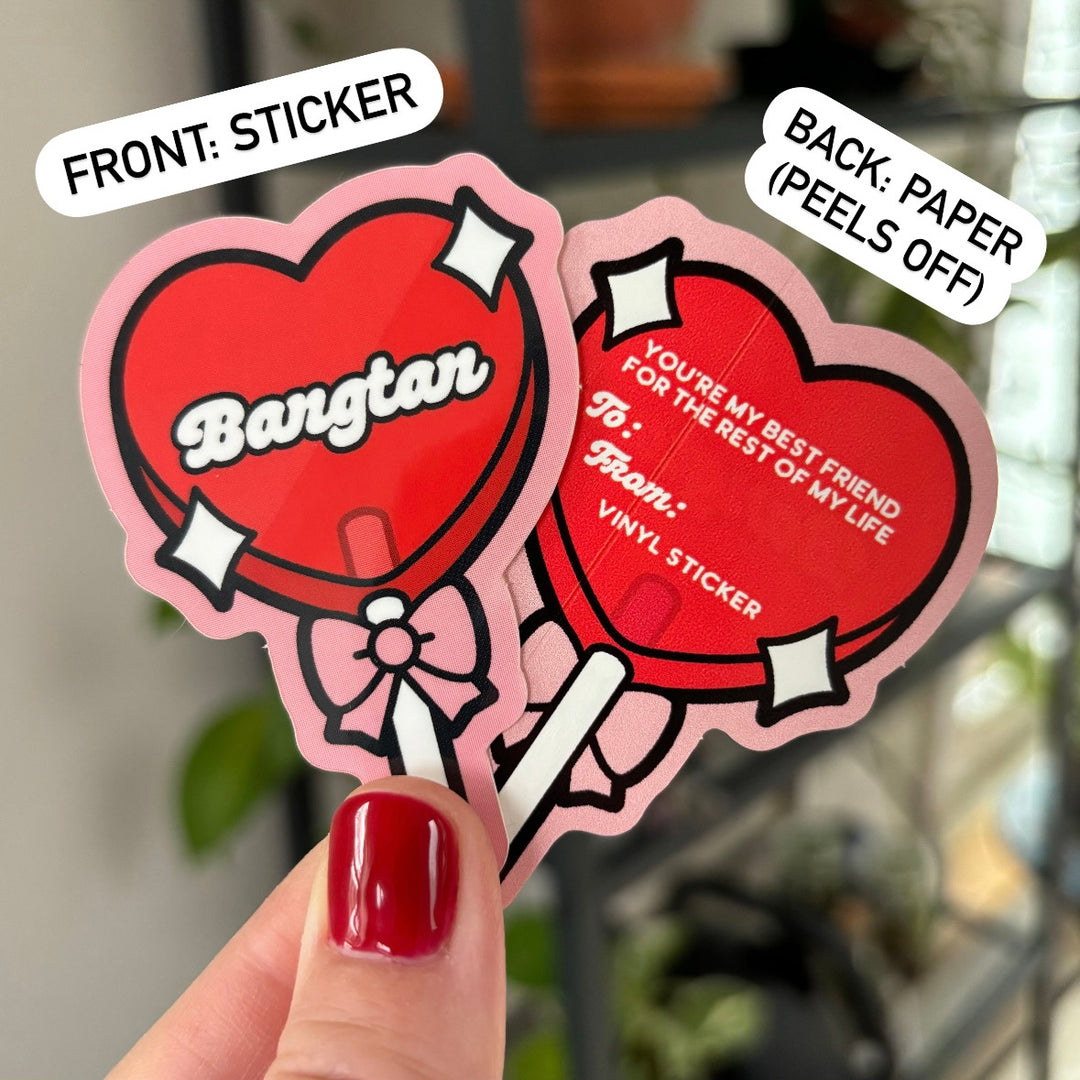 Bias Heart Lollipop Stickers