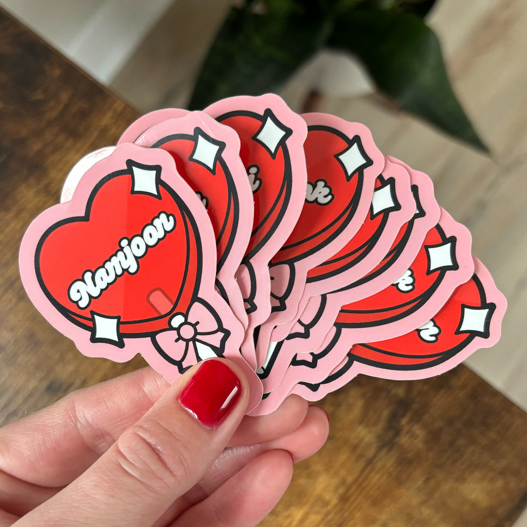 Bias Heart Lollipop Stickers