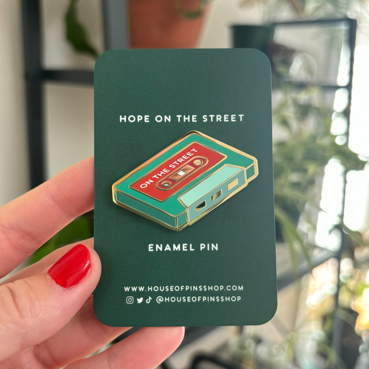 Hope On The Street Cassette Pin