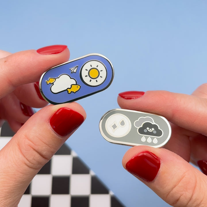 Hope World x Jack In The Box Day Mode/Night Mode Pin Set