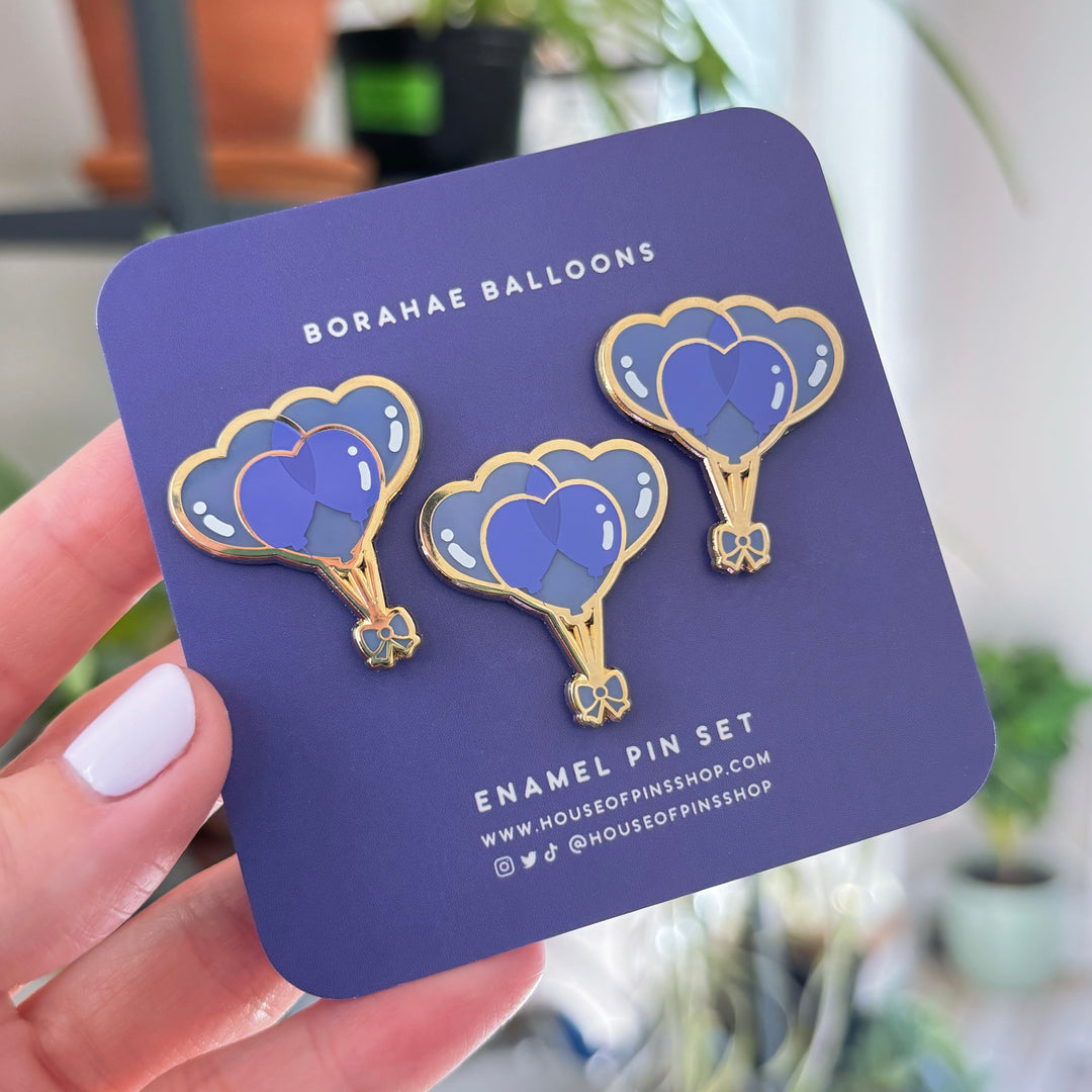 Borahae Balloons Mini Pins/Board Fillers (Set of 3)