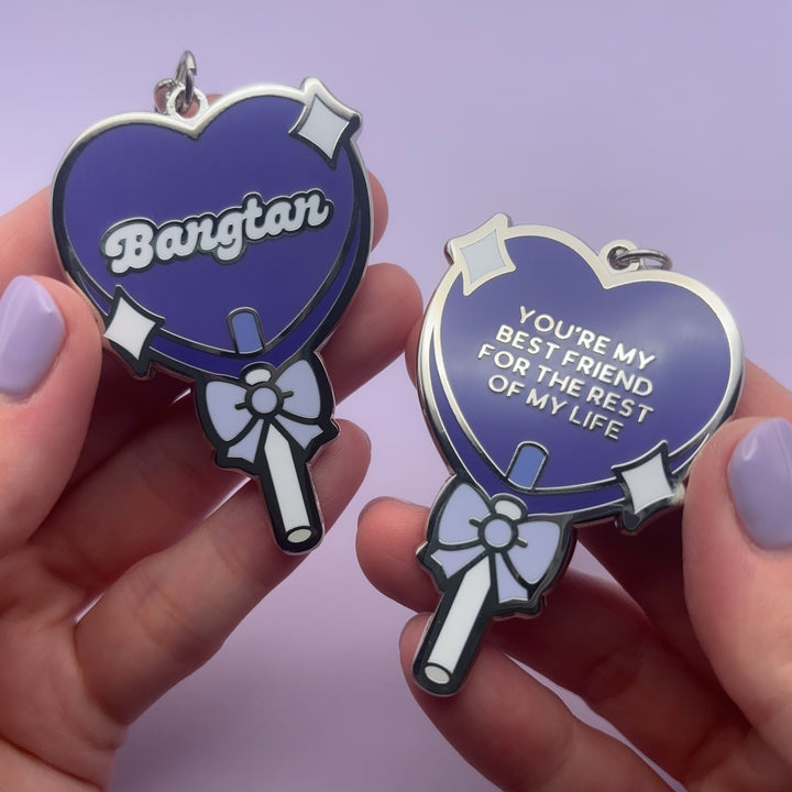 Heart Lollipop/For Youth Keychain (Double-sided)