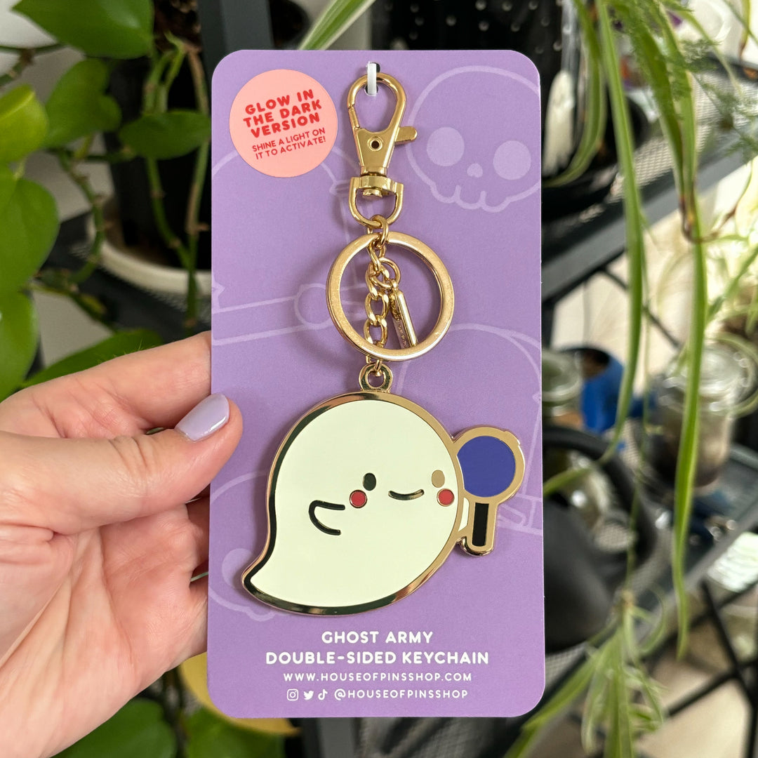 Ghost ARMY Keychain (Double-sided)