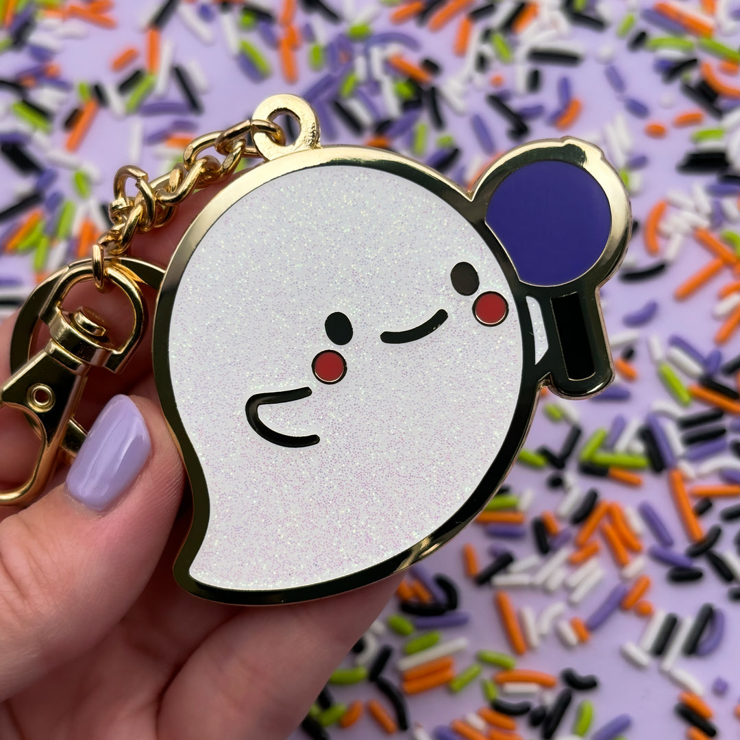 Ghost ARMY Keychain (Glitter Version)