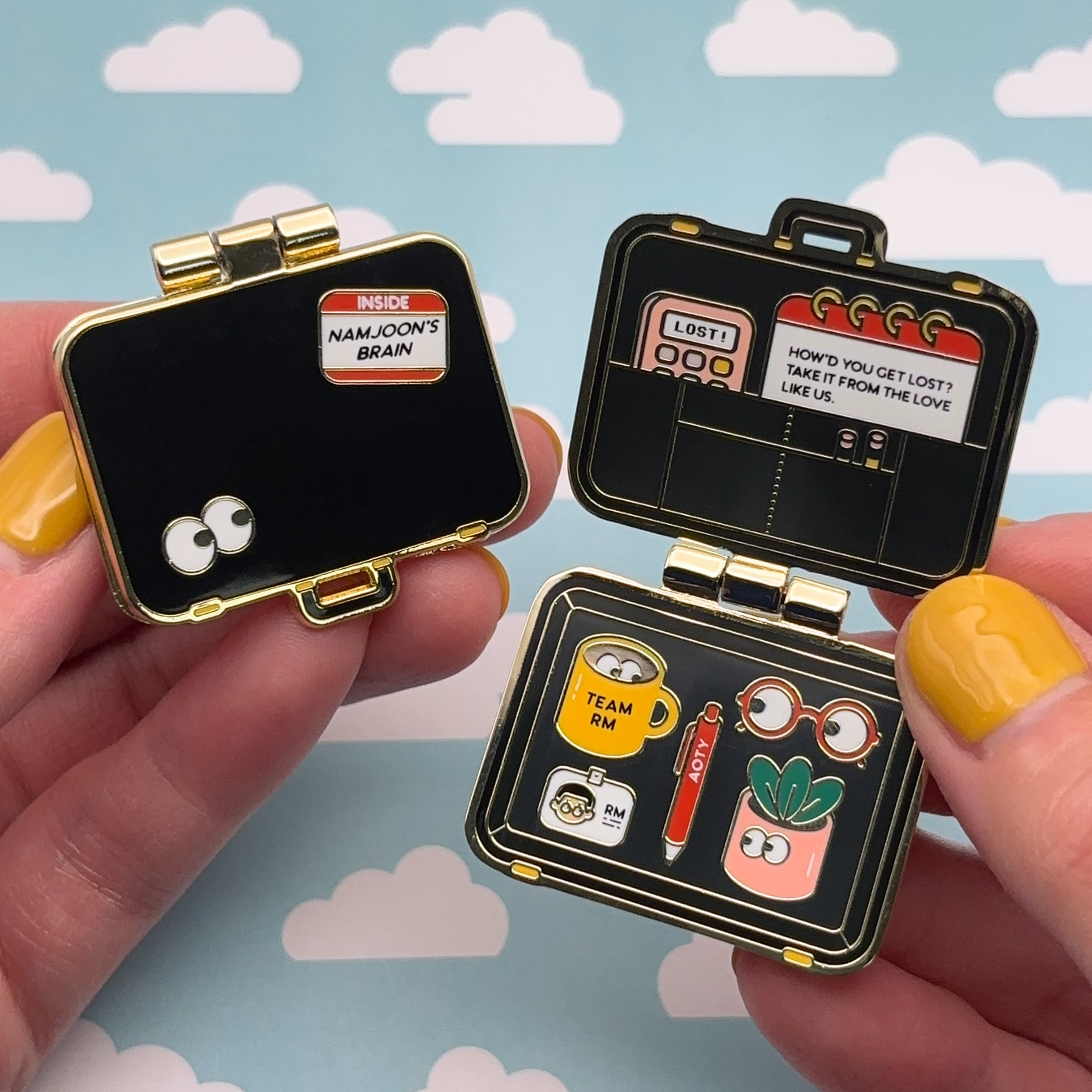 bts Officeグッズ LOST! Hinged Briefcase Pin – House of Pins