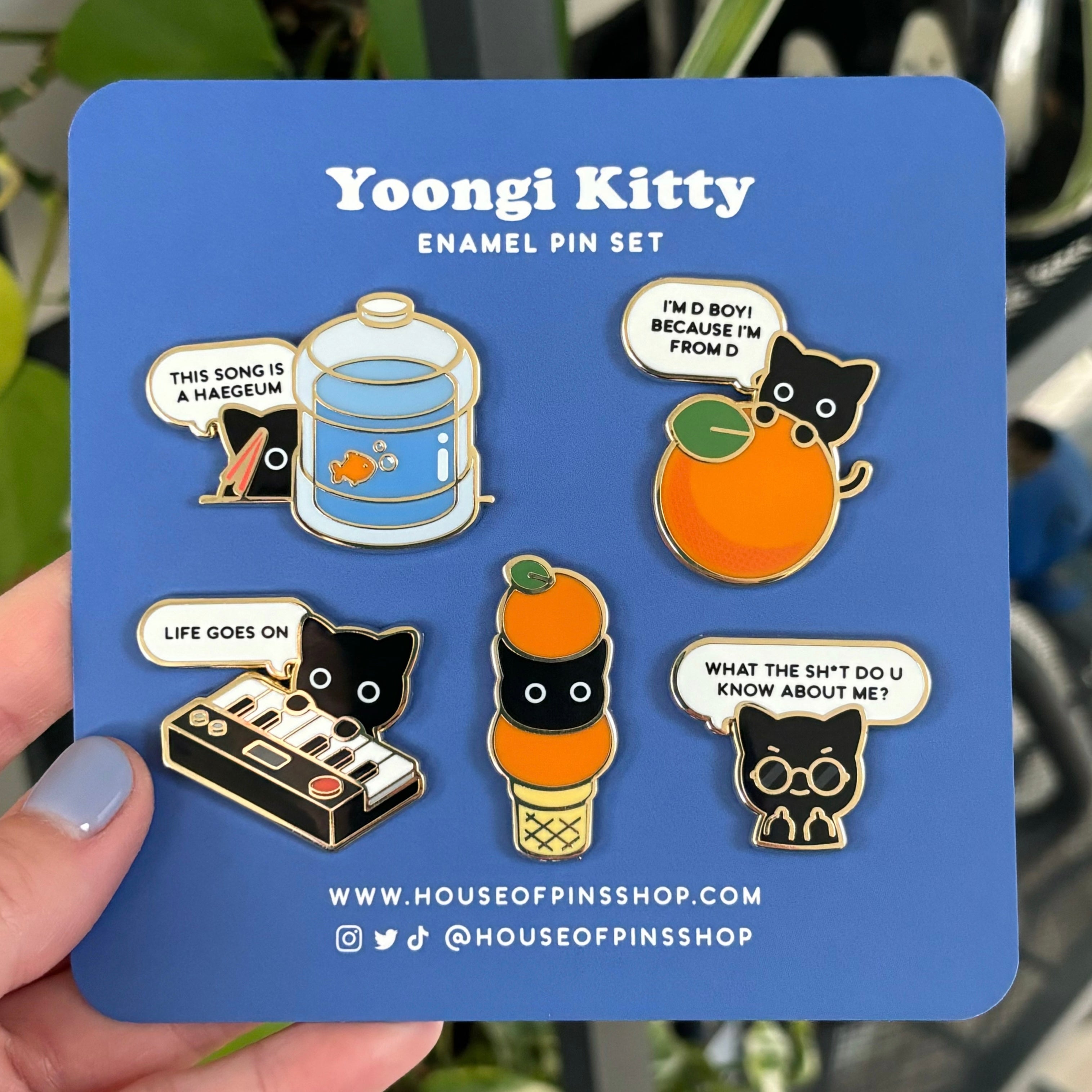 BTS store Kigu Pajama Enamel Pin Bundle