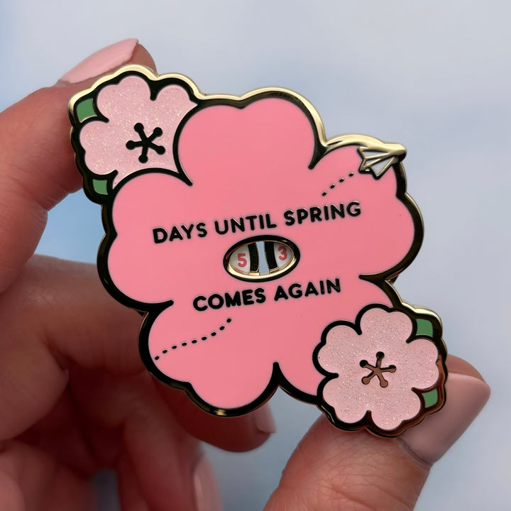 Spring Day Interactive Countdown Magnet or Pin