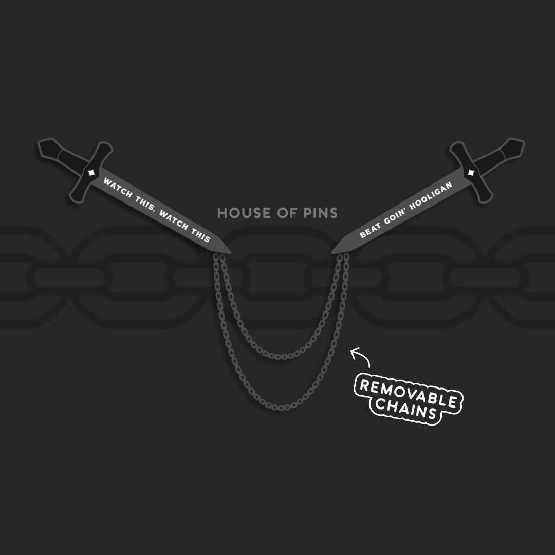 [PREORDER] Hooligan Sword Pin Set (Removable Chains)