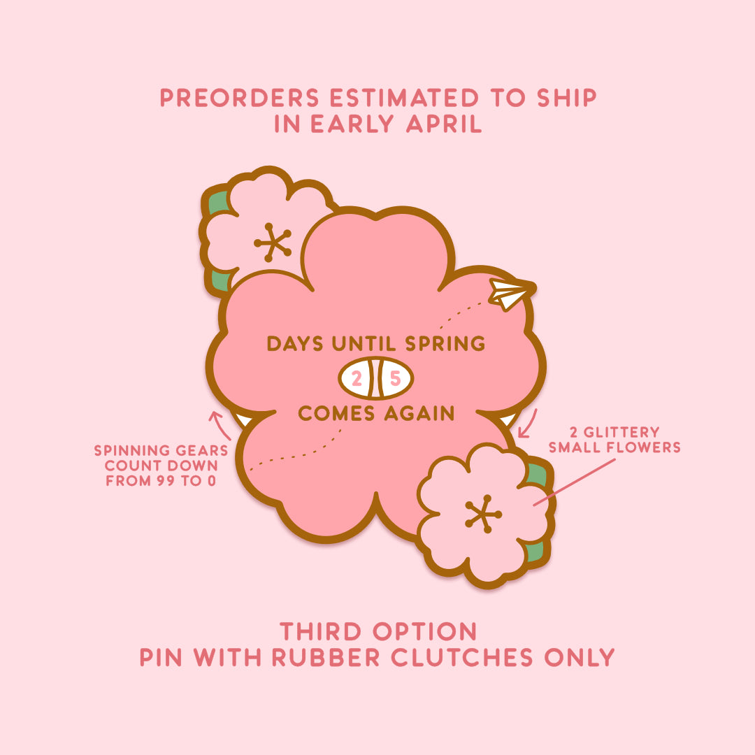 [PREORDER] Spring Day - Interactive Countdown Magnet or Pin