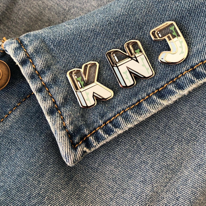 Kim Namjoon KNJ Transparent Pins (Set of 3)