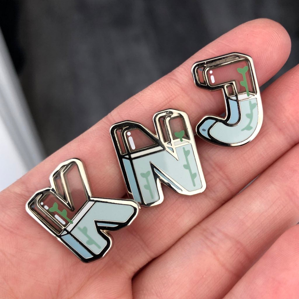 Kim Namjoon KNJ Transparent Pins (Set of 3)